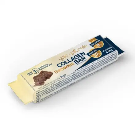 Gaia Naturelle Proteinska pločica s kolagenom | BROWNIE, 50 g