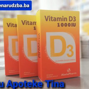 Vitamin D3 1000 I.U.  a 30 kapsula Abela Pharm