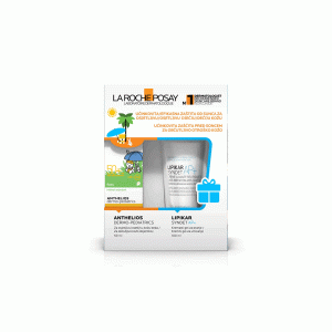 LA ROCHE-POSAY ANTHELIOS DERMO-PEDIATRICS LOSION ZA OSJETLJIVU KOŽU BEBA SPF50 50ML + LIPIKAR SYNDET AP+ GEL ZA ČIŠĆENJE 100ML