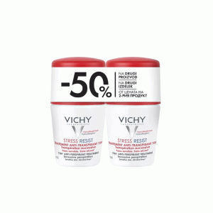 VICHY DEODORANT STRESS RESIST ROLL-ON DUOPACK 2X50ML