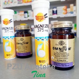 Omnium tablete a 30 Solgar + Natural Wealth Magnezijum 375 eff.