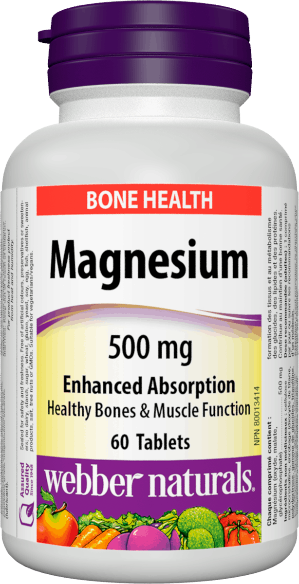 Magnezijum 500 mg a 60 tableta Webber Naturals - Slika 2