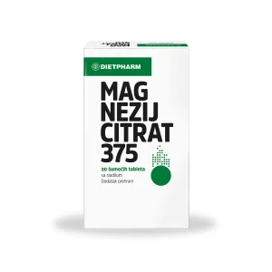 DIETPHARM MAGNEZIJ CITRAT 375 ŠUMEĆE TABLETE