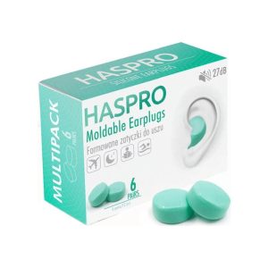 Silikonski čepići za uši Mold6 – mint boja Haspro (12 komada)