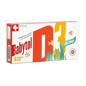 Babytol D3 + DHA Omega kapsule za bebe a30