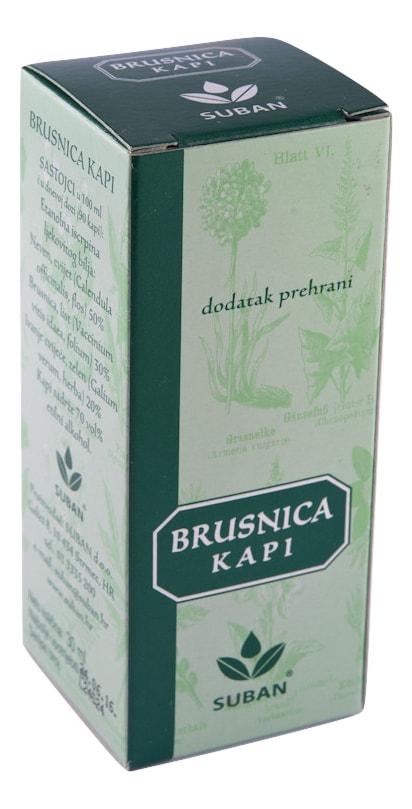 Brusnica biljne kapi 30ml Suban - Slika 2