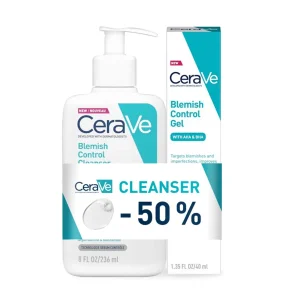 CeraVe Blemish Control Cleanser 236 ml -50% + Blemish Control Gel 40 ml (Kopiraj)