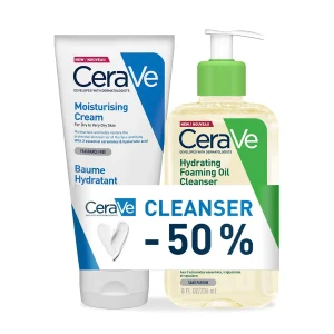 CeraVe Hidratantno ulje za čišćenje 236 ml -50% + Hidratantna krema 177 ml