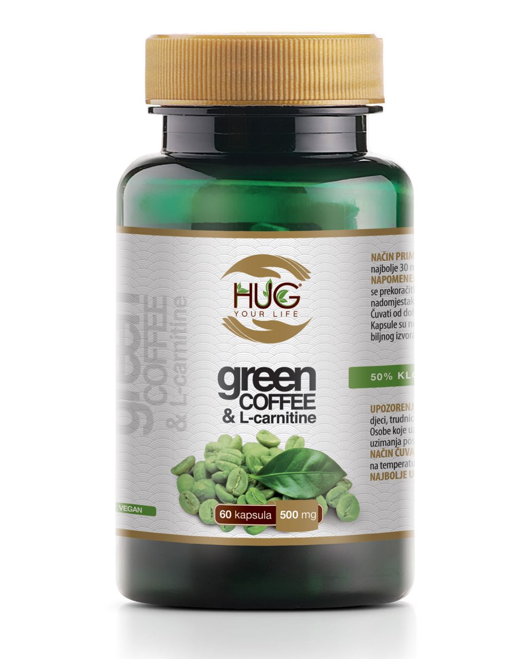 Green Coffee&L-carnitine 60 kapsula Hug Your Life - Slika 2