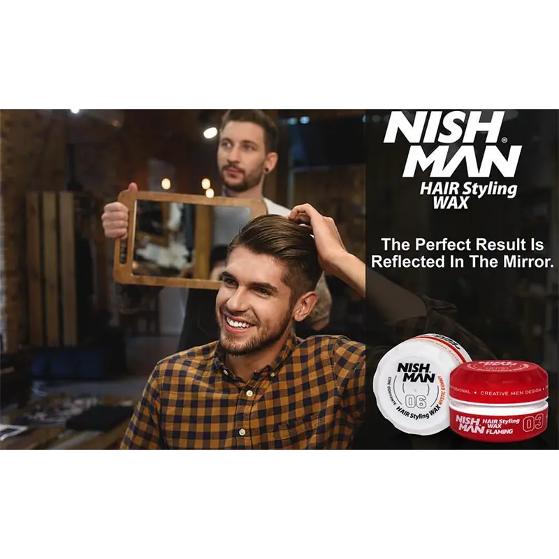 NISHMAN HAIR STYLING WAX 06 MYSTIC GUMMY 150 ML - Slika 4