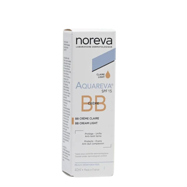 NOREVA AQUAREVA hidratan.tonirana BB krema light SPF 15 – zaštitu od plave svjetlosti i smanjenje proizvodnje slobodni