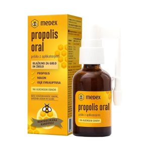 Propolis oral na alkoholnoj bazi, raspršivač s aplikatorom Medex (30 ml)