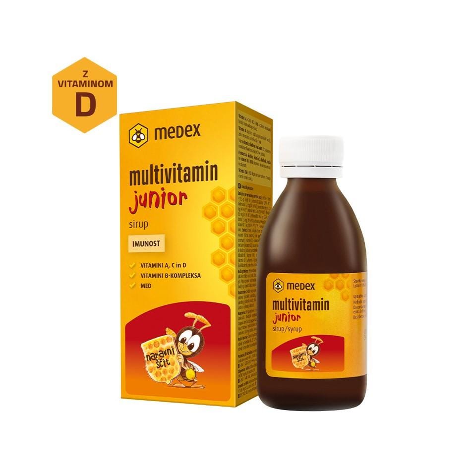 Sirup Multivitamin junior s vitaminom D Medex (150 ml) - Slika 2
