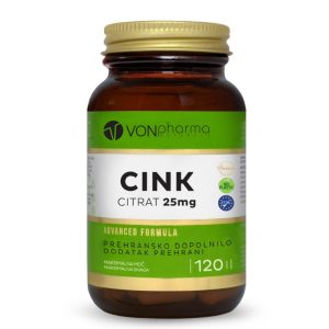 VONpharma cink citrat 25MG, 120 tableta