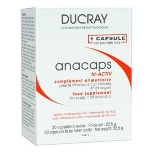 DUCRAY Anacaps TriActiv a 30caps.