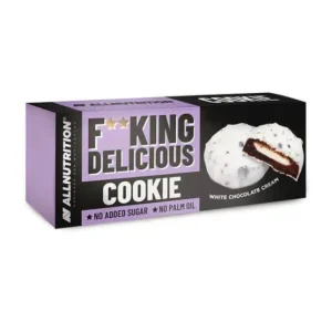 F**king delicious cookies bijela čokolada krema, 128g, AllNutrition