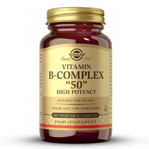 VITAMIN B-COMPLEX 50 HIGH POTENCY KAPSULE A100 SOLGAR
