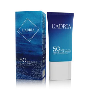 Sun fluid SPF 50+ Ladria – lagani fluid za sve tipove kože, mat blur finish na koži, vrlo visoka zaštita širokog spektra