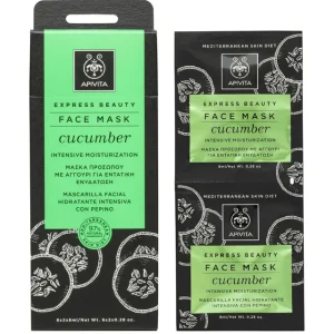 Apivita Express beauty maska za lice – krastavac – intenzivna hidratacija 2×8 ml